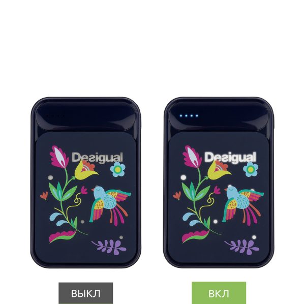 Внешний аккумулятор с подсветкой Starlight PB 5000 mAh, синий — изображение 3