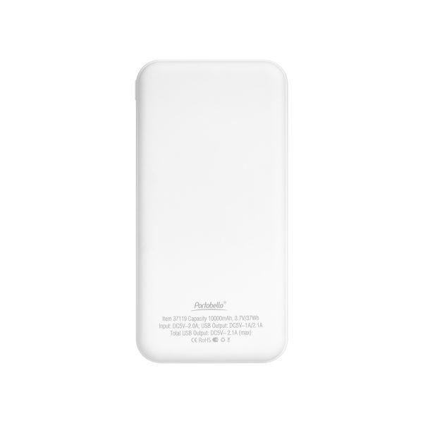 Внешний аккумулятор с подсветкой Starlight Plus PB 10000 mAh, белый — изображение 5