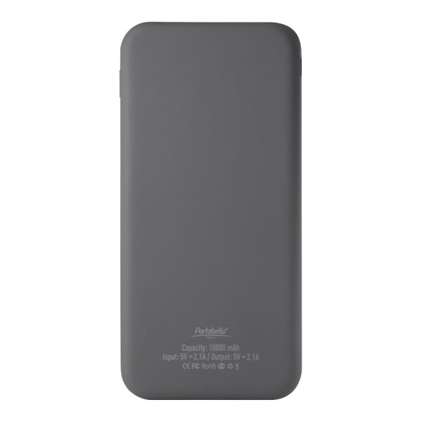 Внешний аккумулятор с подсветкой Luce 10000 mAh, серый — изображение 3