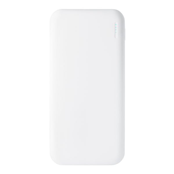 Внешний аккумулятор с подсветкой Luce 10000 mAh, белый — изображение 2