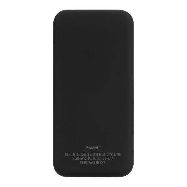 Внешний аккумулятор с подсветкой Luce 10000 mAh, черный — изображение 3