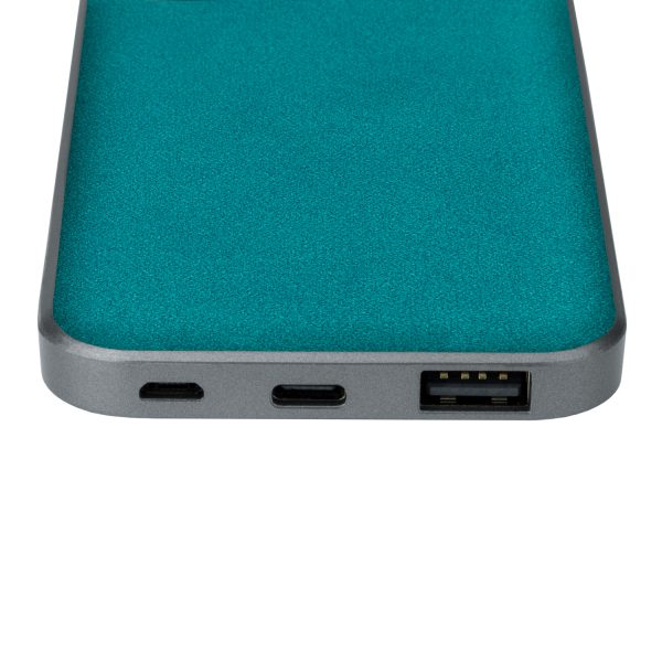Внешний аккумулятор In Velour 10000 mAh, бирюзовый — изображение 3