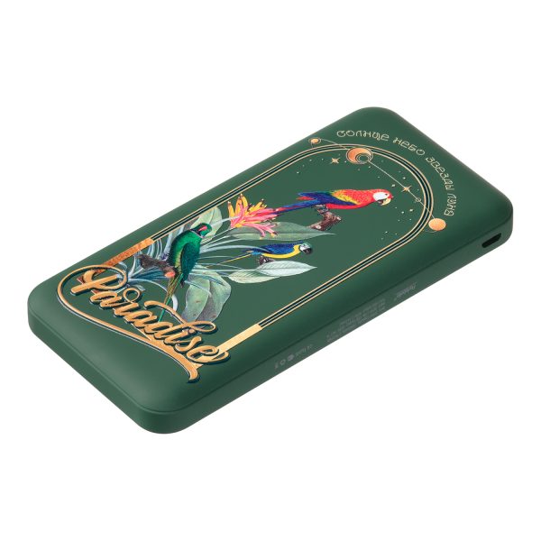 Внешний аккумулятор Elari Plus 10000 mAh, зеленый — изображение 2
