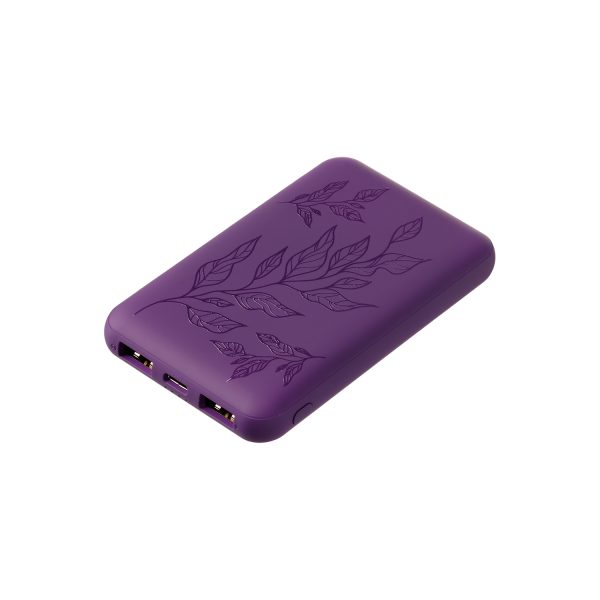 Внешний аккумулятор Elari 5000 mAh, фиолетовый — изображение 3