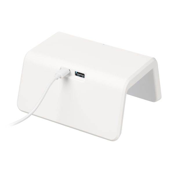 Зарядная станция с часами 15W Flame, белая — изображение 5