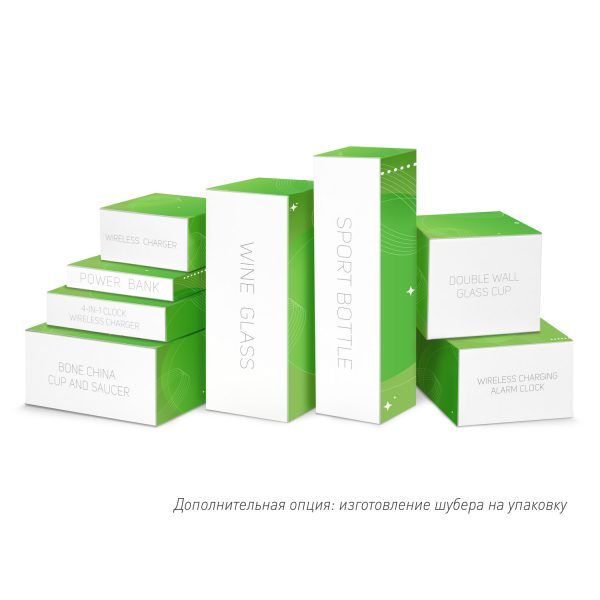 Подарочный набор декантер + 2 бокала для вина Emerald, зеленый — изображение 4