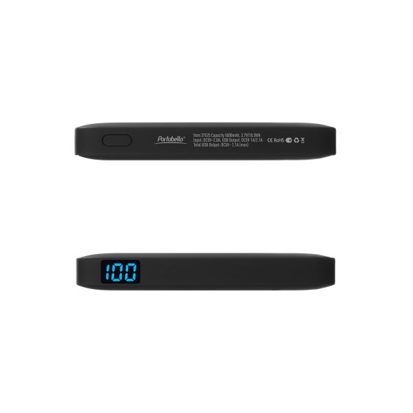 Внешний аккумулятор с подсветкой Ancor 5000 mAh, черный — изображение 5