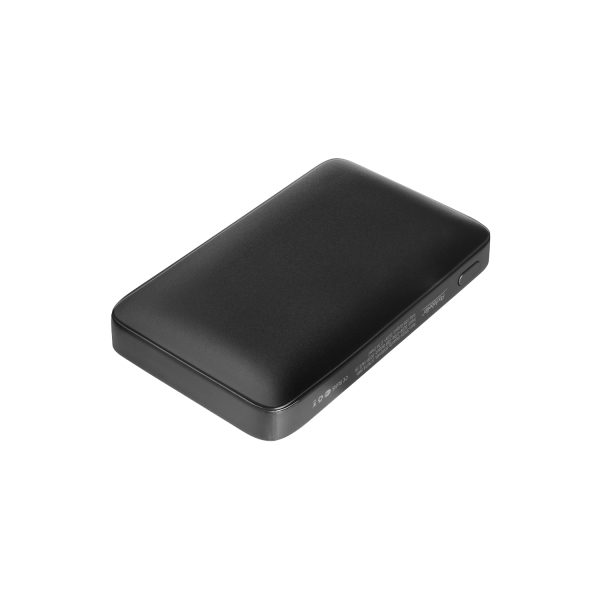 Внешний аккумулятор с цветной подсветкой Ancor Max 5000 mAh, черный — изображение 2