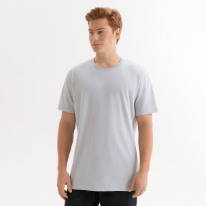 Футболка унисекс KRIS, 100% хлопок, 150 гр., светло-серая