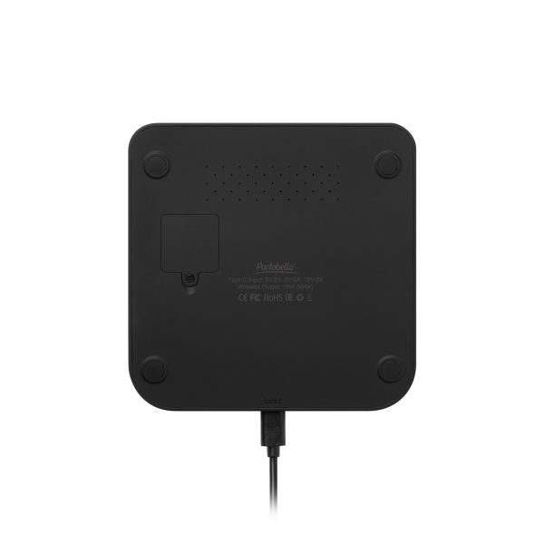 Зарядная станция с часами 15W Rigel, черная — изображение 4